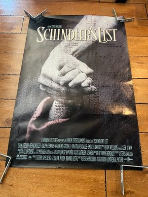 SCHINDLER'S LIST (1993) Original 27x40 Movie Poster DOUBLE SIDED