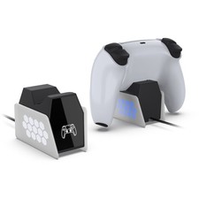 For PS5 Game Controller Charger Dock with Light USB Charger Stand Dock Station