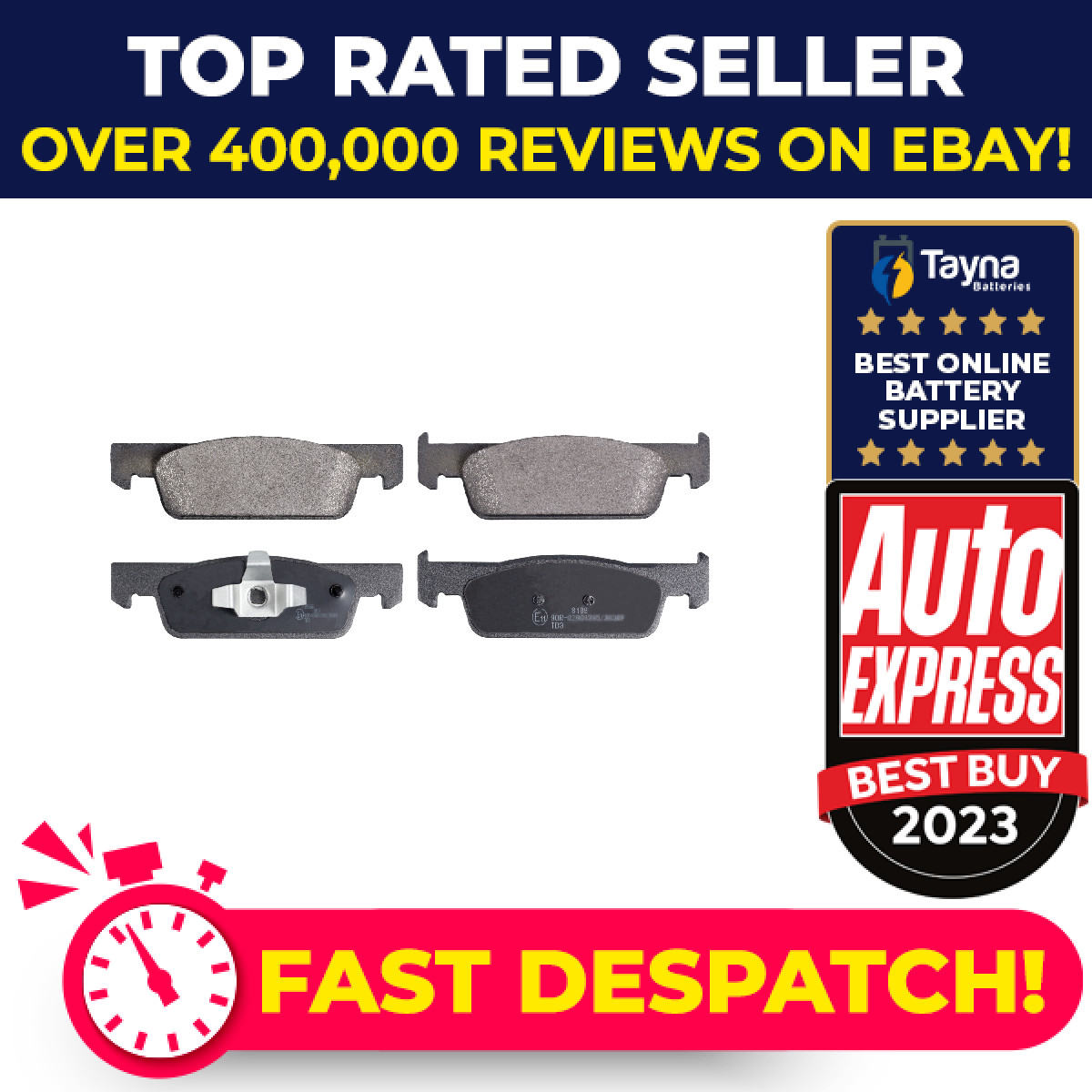 Brake Pads Set fits SMART FORTWO Front 9 1.0 2014 on A4534210000 A4534210010 New