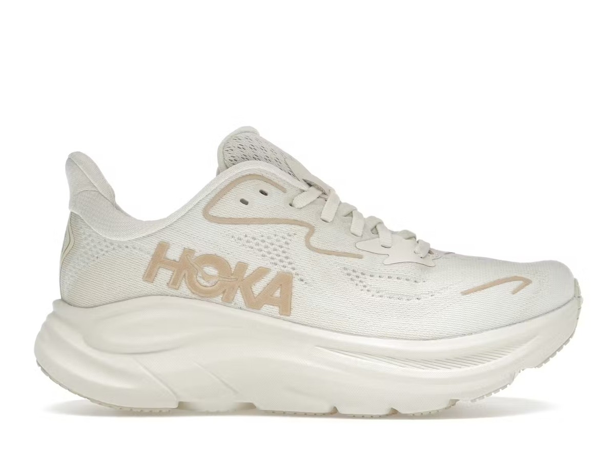 Hoka One One Women's Clifton 10 Vanilla / Birch Running Shoe | eBay
