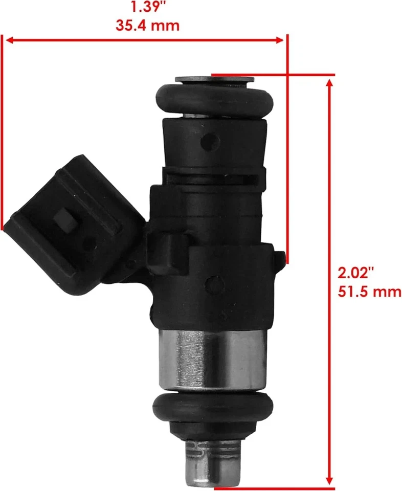  2 inyectores de combustible compatibles con Polaris Ranger Xp 900 2013 2014 2015 2016  Foto 2 de 4