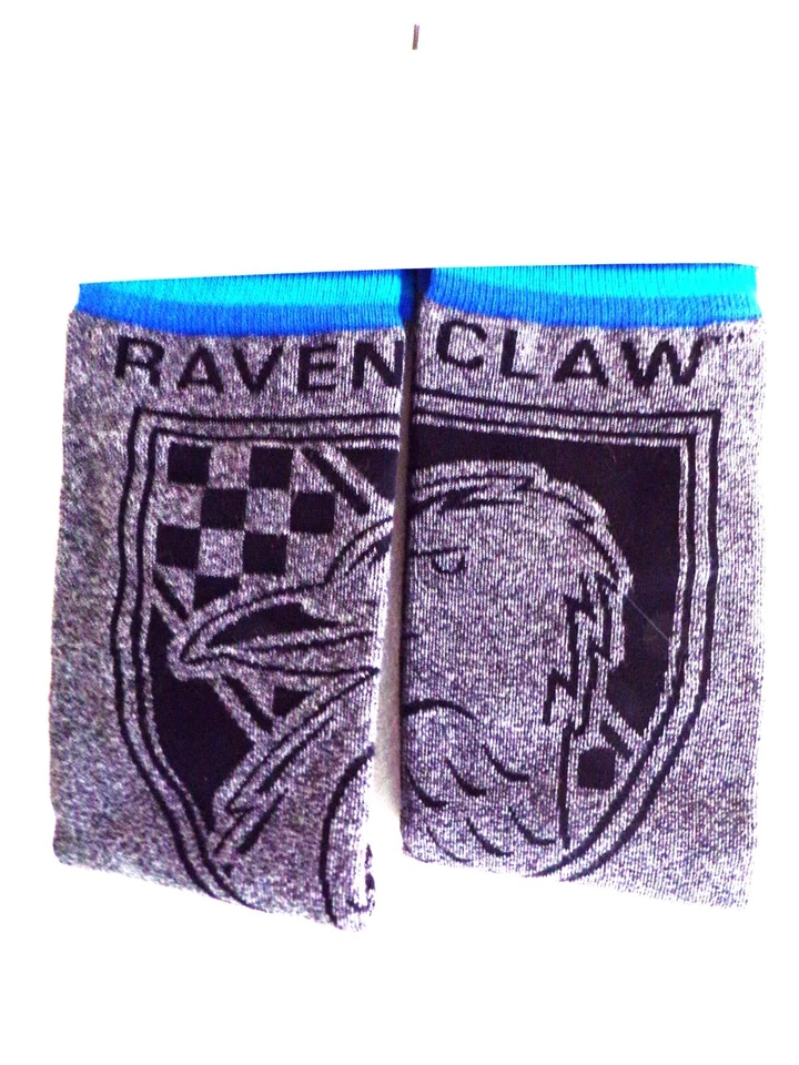 哈利波特拉文克劳船袜均码适合大多数双黑色/灰色全新带标签 — 第 2/4 张图片