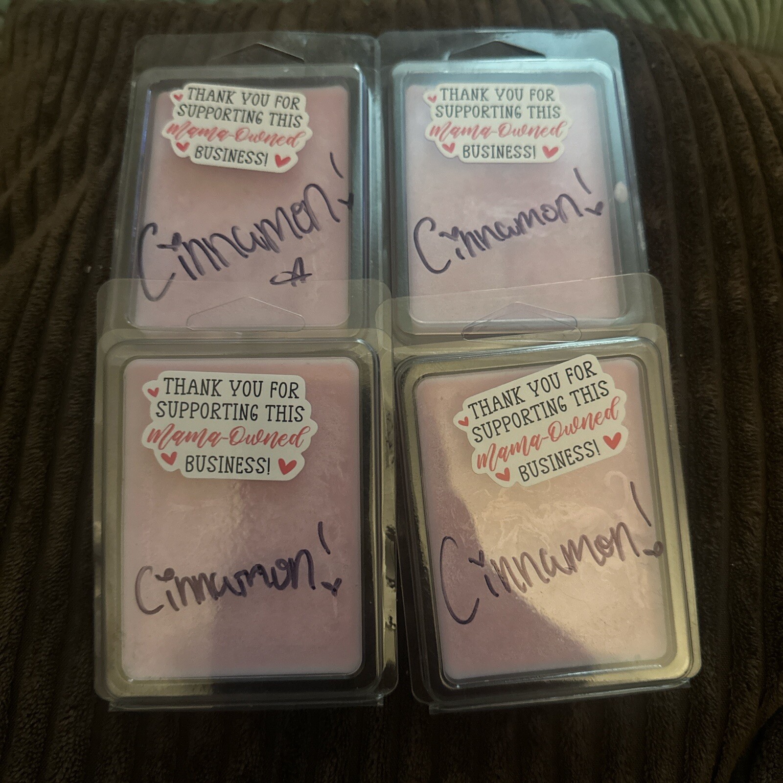 Cinnamon Handmade&Hand Poured Soy Wax Melts! 2 Bottles of oils In Batch
