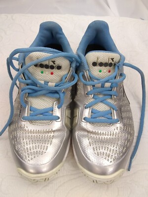 Diadora Blue silver D 5000 size 8 women's pre owned