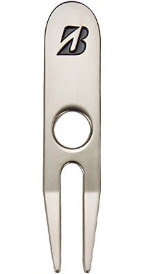BRIDGESTONE JAPAN Golf Green Fork Divot tool Silver Black