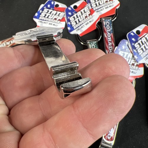 (12 Pc) Wholesale Lot! Vintage Colorado Bottle Cap Opener Key Chain State Metal - 第 5/6 張圖片