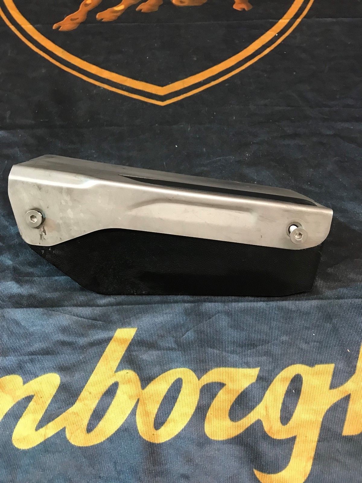 LAMBORGHINI GALLARDO MURCIELAGO DRIVER FOOTREST SUPPORT W/ COVER OEM 401864419