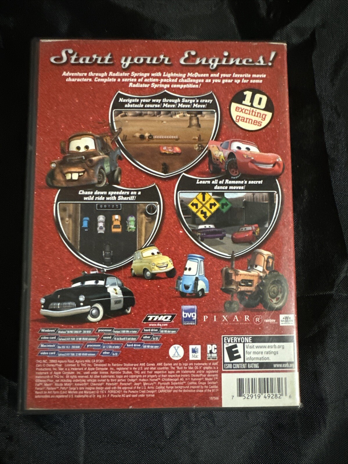 Cd Rom Rom Spring Disney Cars: Radiator Springs Adventures CD-ROM Software (Windows/Mac ...