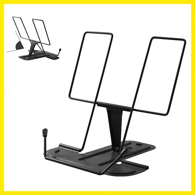 Adjustable Metal Book Holder Book Stand for Reading Cookbook Stand