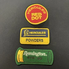 Vintage Hercules Red Dot, Powders & Remington STS 25 Gun Shooting Patch