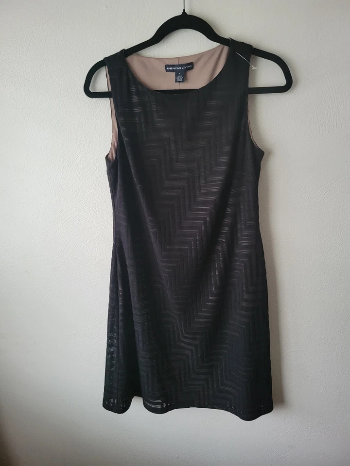 American Living Womens Classic Black Sleeveless Dress. Size 8 - Image 4 of 4