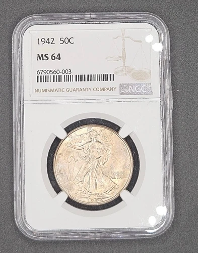 1942 Walking Liberty Half Dollar | NGC MS64