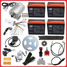 48V 1800W Brushless DC Motor Conversion Kit For ATV Quad Go Kart E-Bike Scooter