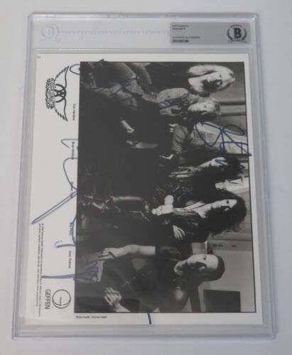 Steven Tyler AEROSMITH Signed Autograph Auto 8x10 Photo Slab by 5 BAS JSA - Picture 1 of 12