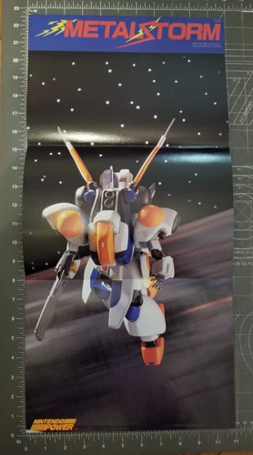 Metal Storm Nintendo Power Poster - 3 Page Video Game Print Ads Poster Art 1991