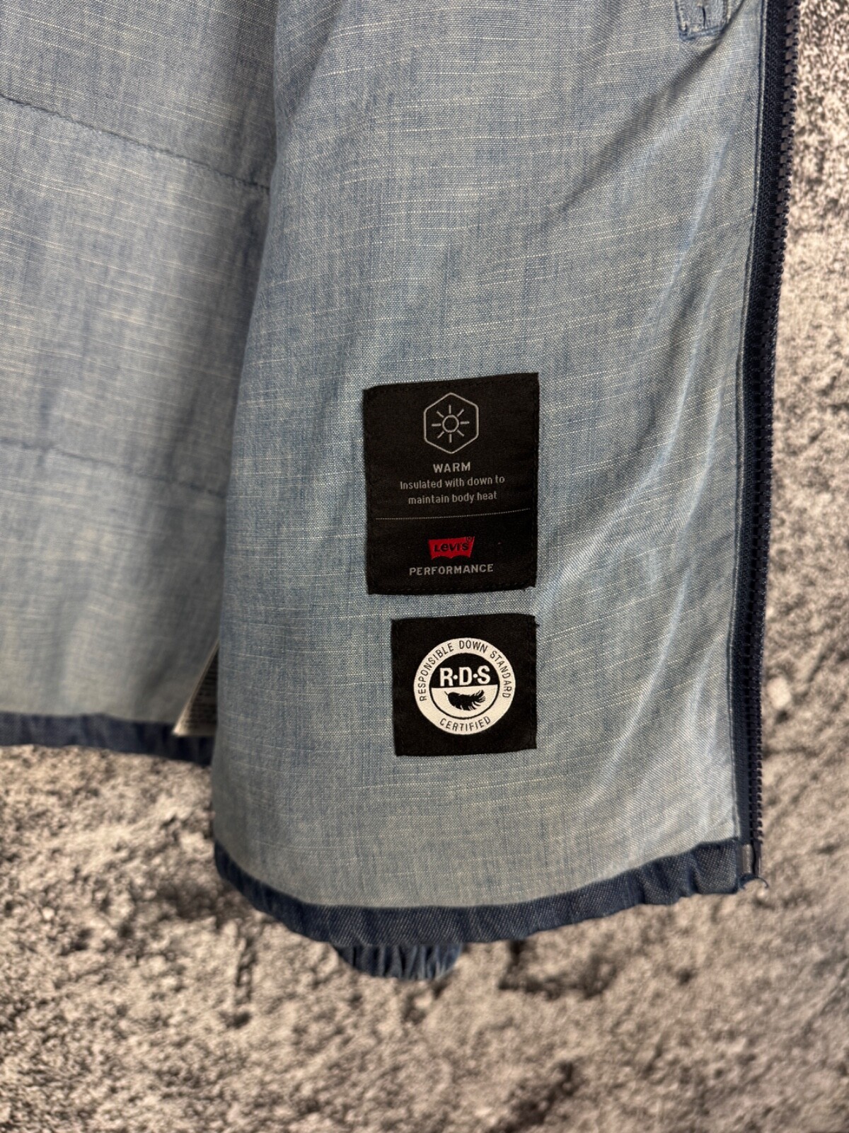 Men’s Levis Performance Down Jacket Warm Size S S… - image 10