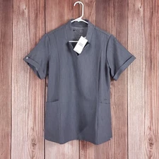 NWT Figs Womens Size Medium Inala Slim Top Self Collar Scrub W22SW1036