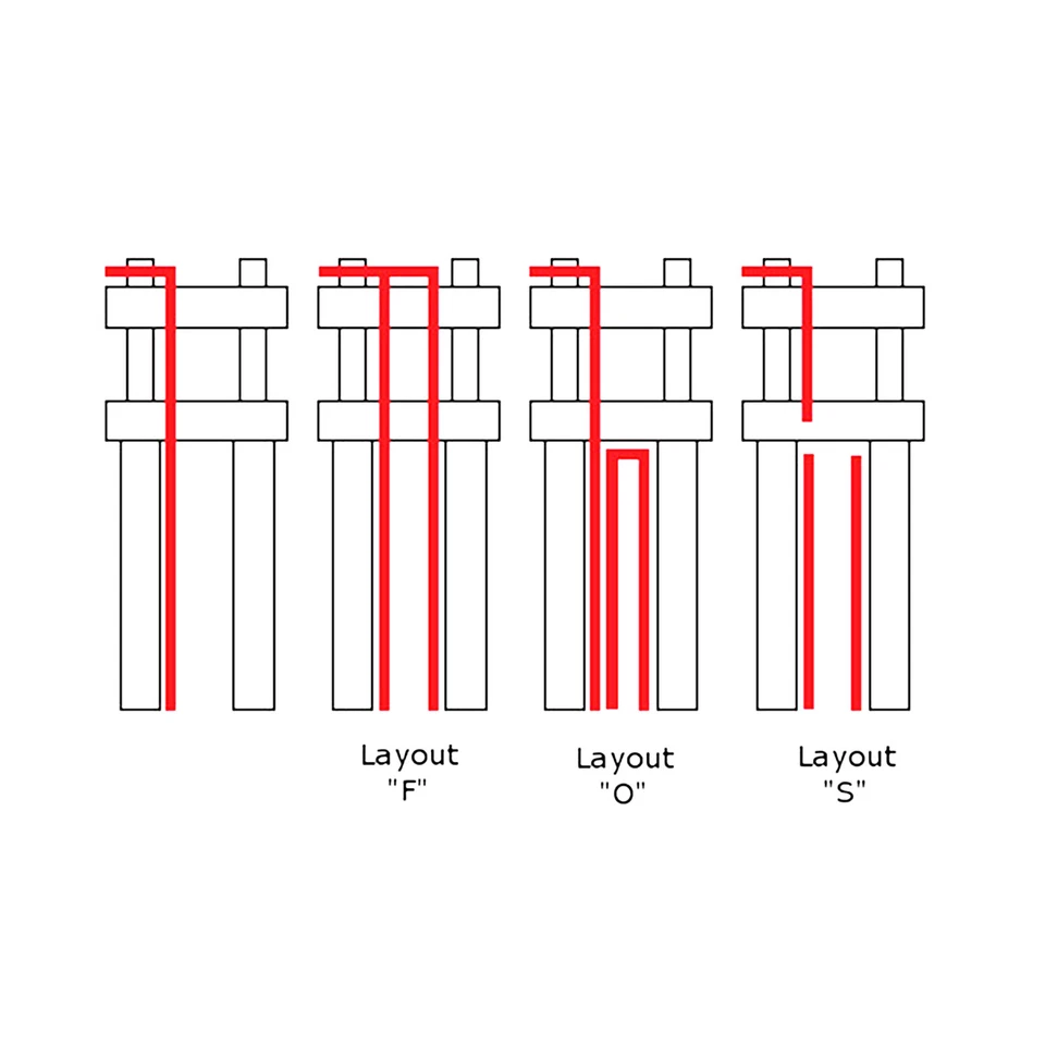 KIT TUBI FRENO ACCOSSATO PER BMW R 1200C 1997 > 2004 LAYOUT: S NUMERO TUBI: 5 Foto 2 de 3