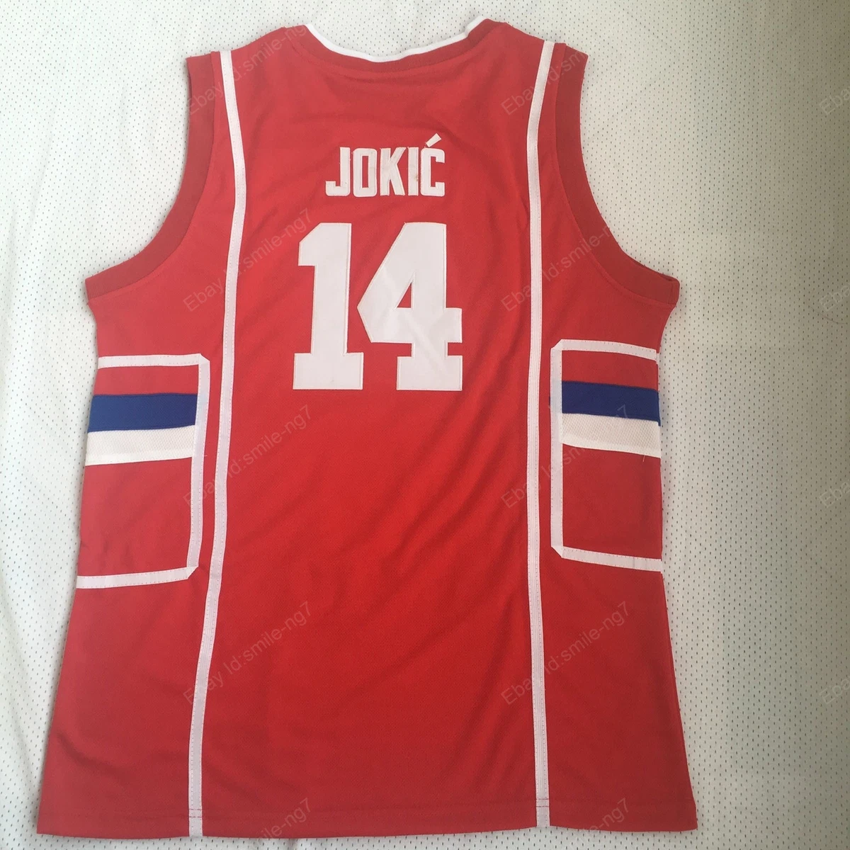 Throwback Jokic 14 Serbia Srbija Basketball Jersey All 