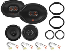 JBL GX Front & GTO Rear Car Door Speakers & Install Kit for 2015-2023 Ford F-150