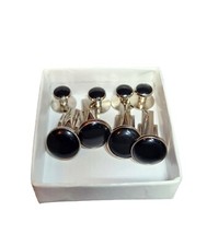 Cuff Link And Stud Set 1 Link Slightly Bent, Graduation, Formal Dress, Entertain