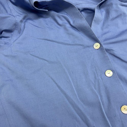 Foxcroft Top Damen 22W blau geformt NYC Heritage bügelfrei 3/4 Arm Kragen - Bild 5 von 11