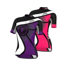 FDX Ladies Cycling Jersey Half Sleeve Top Racing Team Breathable Biking Shirt