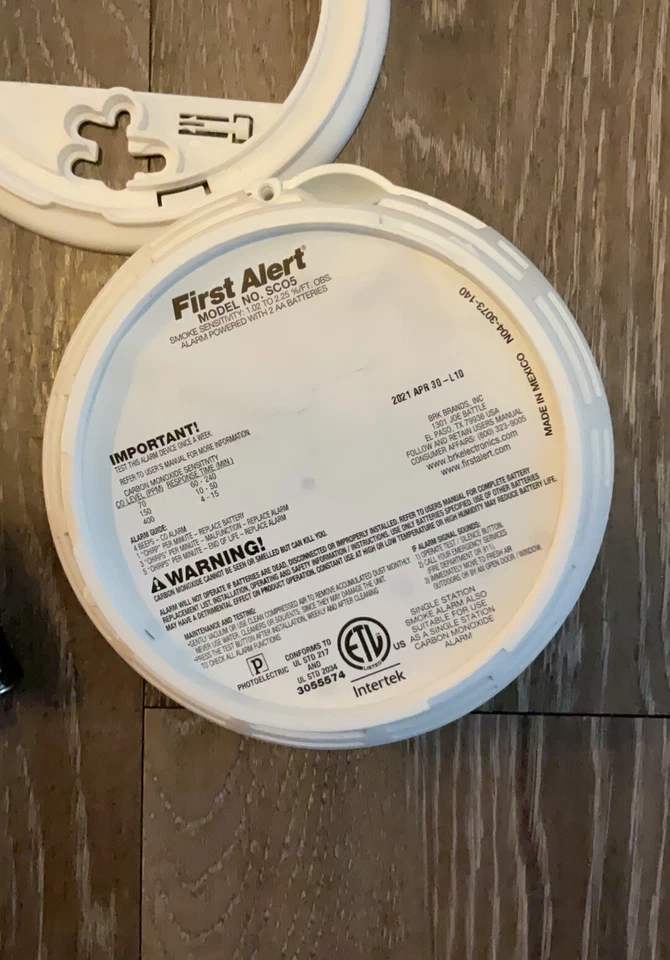 First Alert SCO5 Battery Operated Smoke and Carbon Monoxide Alarm - Image 3 of 3