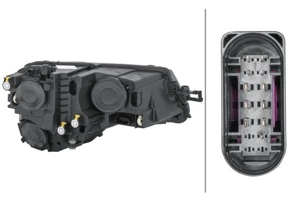 HELLA 1LG 354 855-071 Headlight Left Hybrid H8 H7 W5W PWY24W 12V Fits Skoda - Image 2 of 4