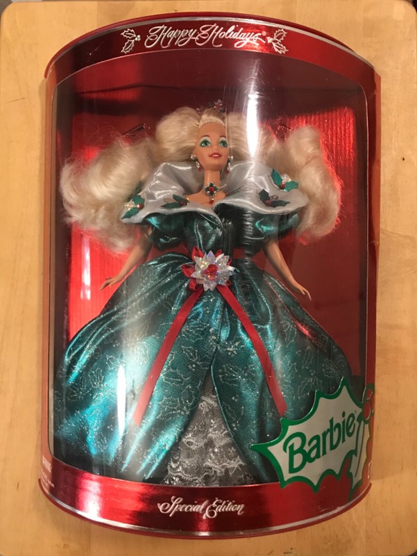 1995 Happy Holidays Barbie Special Edition Mattel 14123 Never Removed From Box