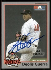 2010 New Britain Rock Cats DEOLIS GUERRA Signed Card auto autograph TWINS PIRATE