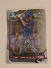 2022 Bowman Draft Chrome Christopher Paciolla 1st Bowman  BDC-185 Cubs!!!!