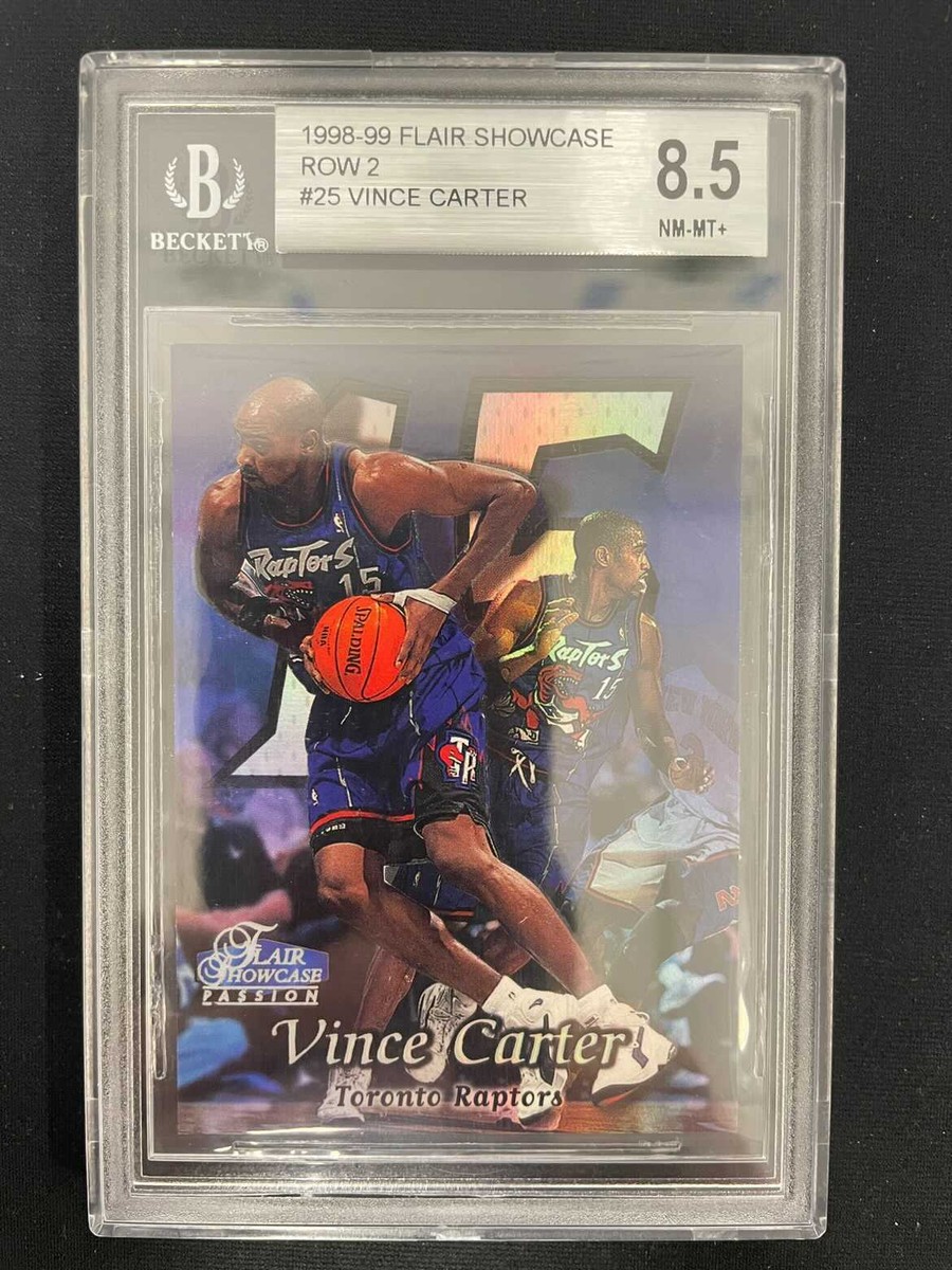 VINCE CARTER 1998-99 FLAIR SHOWCASE ROW 2 #25 - BGS 8.5 NM-MT+ 