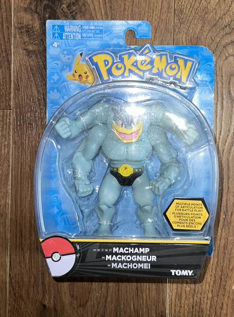 Boneco Pokémon Battle Feature Figure - Machamp 4,5 Jazwares em