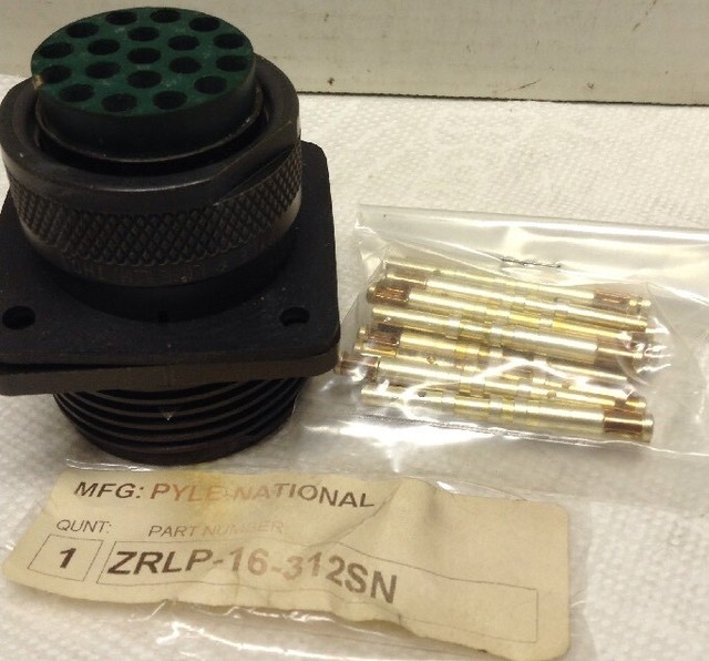 Amphenol Pyle National ZRLP16312SN Connector w/ Connector Pins eBay