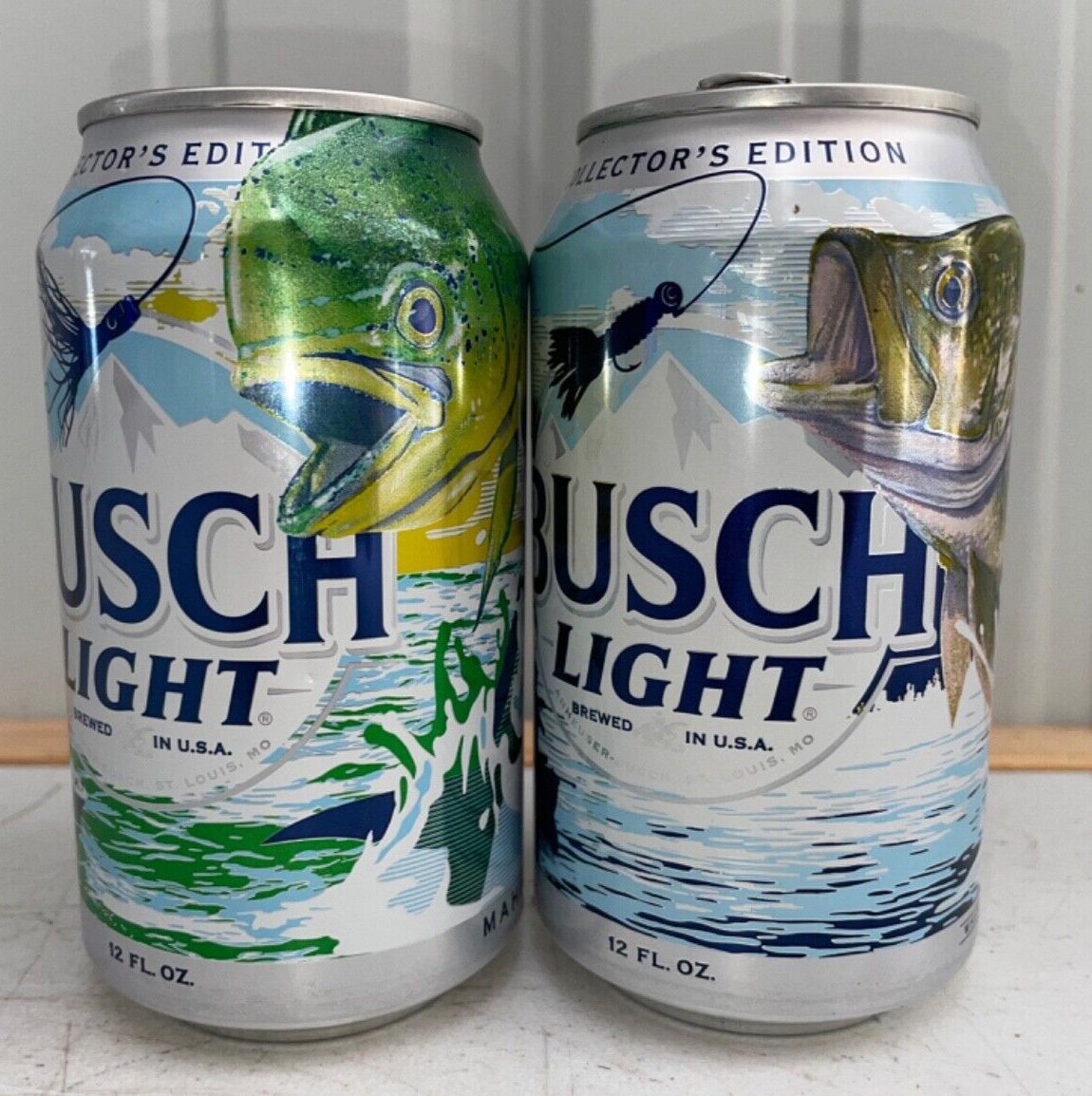 Busch Light 2024 Collector's Edition Mahi Mahi Beer & White