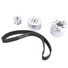 Billet Aluminum Belt Drive Pulley Kit For Small Block Chevy 283 305 327 350 400
