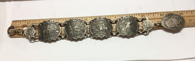 VINTAGE DON QUIXOTE DE LA MANCHA W/STORY SCENES FOB  BRACELET