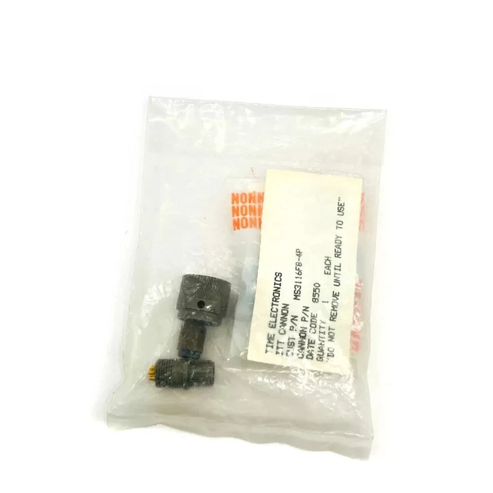 ITT Cannon MS3116F8-4P Circular Connector 4 Position w/ KPT00F-8 End Bell Assy - Image 2 of 4