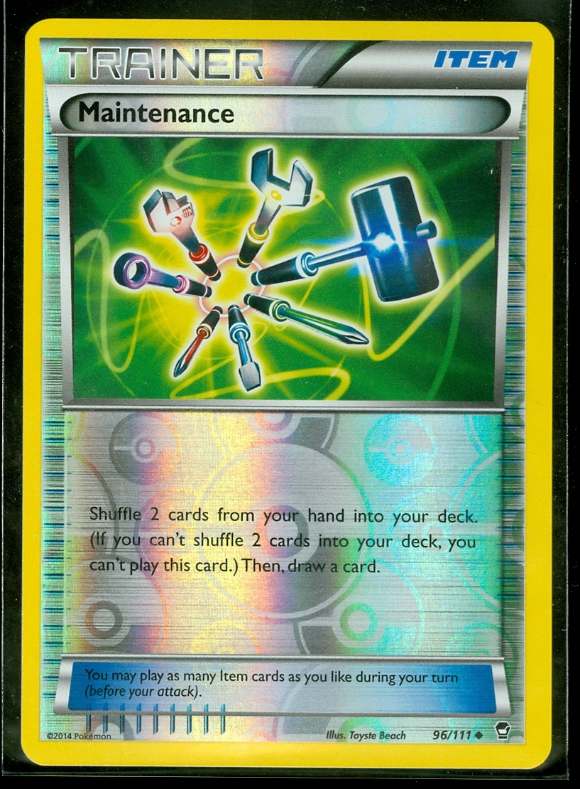 Pokemon MAINTENANCE 96/111 - XY Furious Fists Rev Holo - MINT