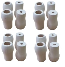 Qty 12 Small 1 Inch Cord Wood Tassel Pull End For Blinds or Shades