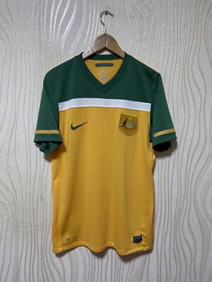 AUSTRALIA 2010 2011 HOME FOOTBALL SHIRT SOCCER JERSEY NIKE 377359