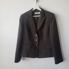 tahari asl women's Pinstripe button front blazer size 10 Careers office Classic