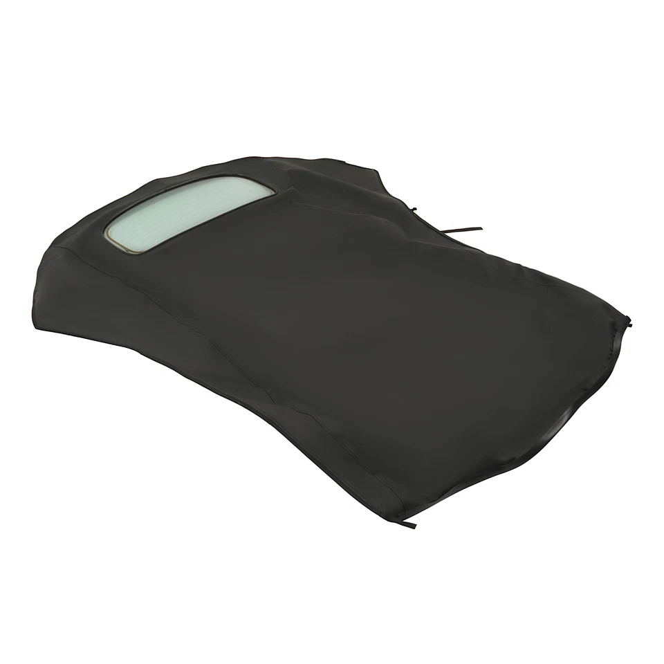 Ventana de vidrio térmico transparente convertible negro techo blando para Volkswagen Beetle 03-10 Foto 3 de 4