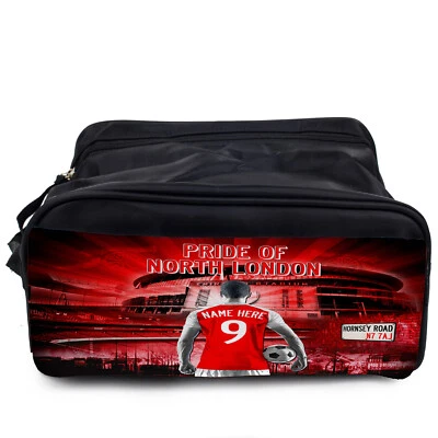 FANATICS Personalised Arsenal Boot Bag Football Sports School PE Gym Kit Boys Gift AFM07