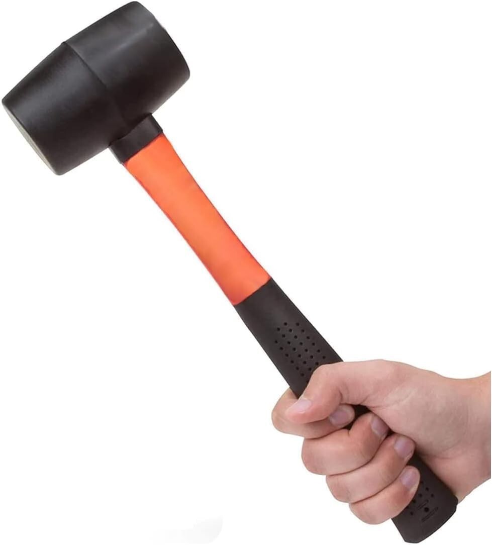 Versatile 16oz Rubber Mallet Hammer - Durable Eco-Friendly Tool for Woodworking