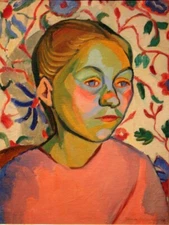 Finnish Woman Sonia Delaunay 1908 Fauvist Portrait Art Print Archival to Frame