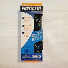 Tripp Lite TLP606B Protect It 6-Outlet Surge Protector - NEW