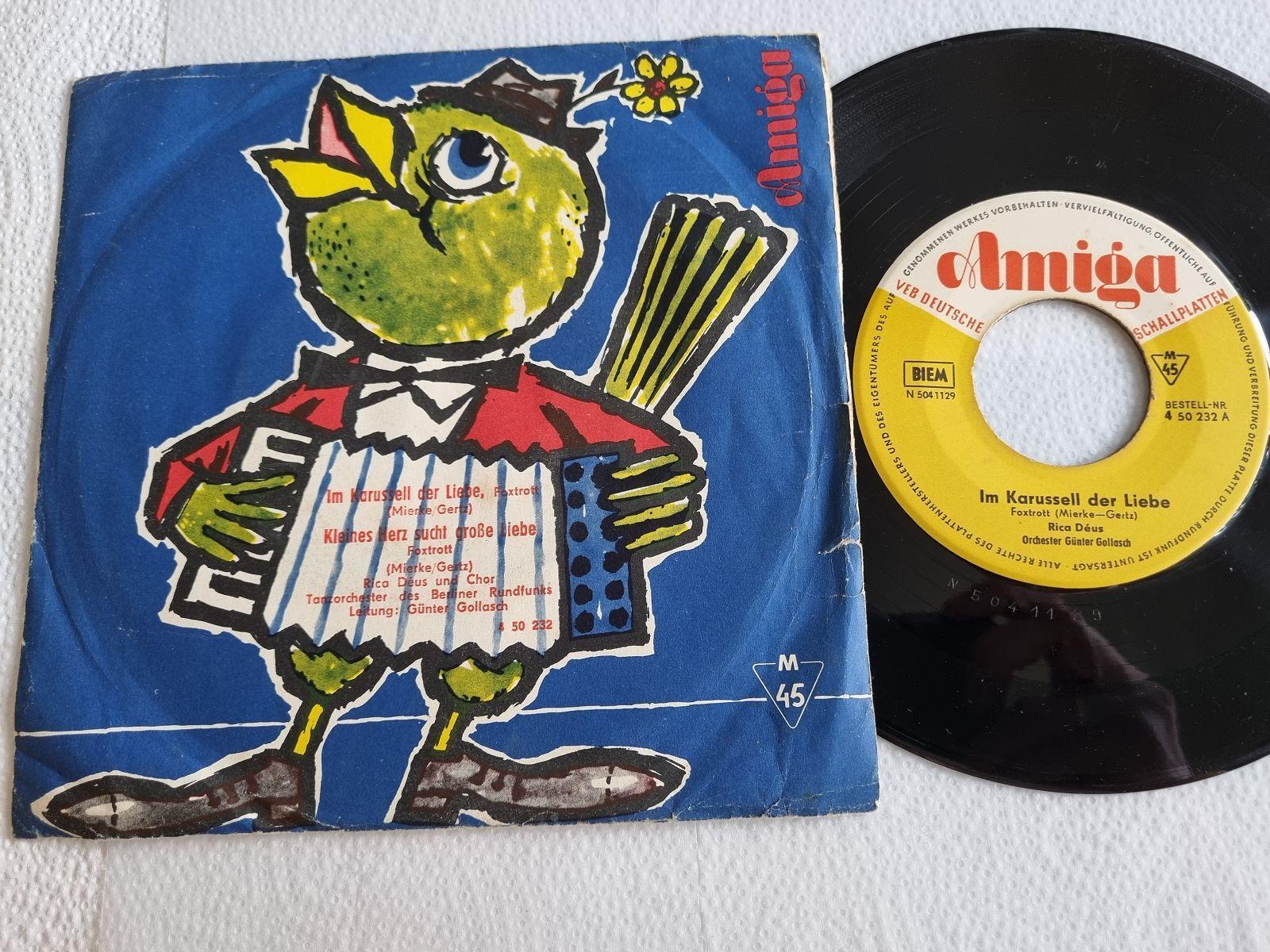 7"" Single Rica Deus - Im Karussell der Liebe Vinyl Amiga