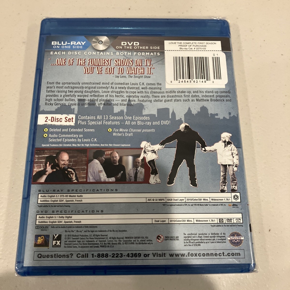New Sealed! Louie: The Complete First Season Blu-ray 2010